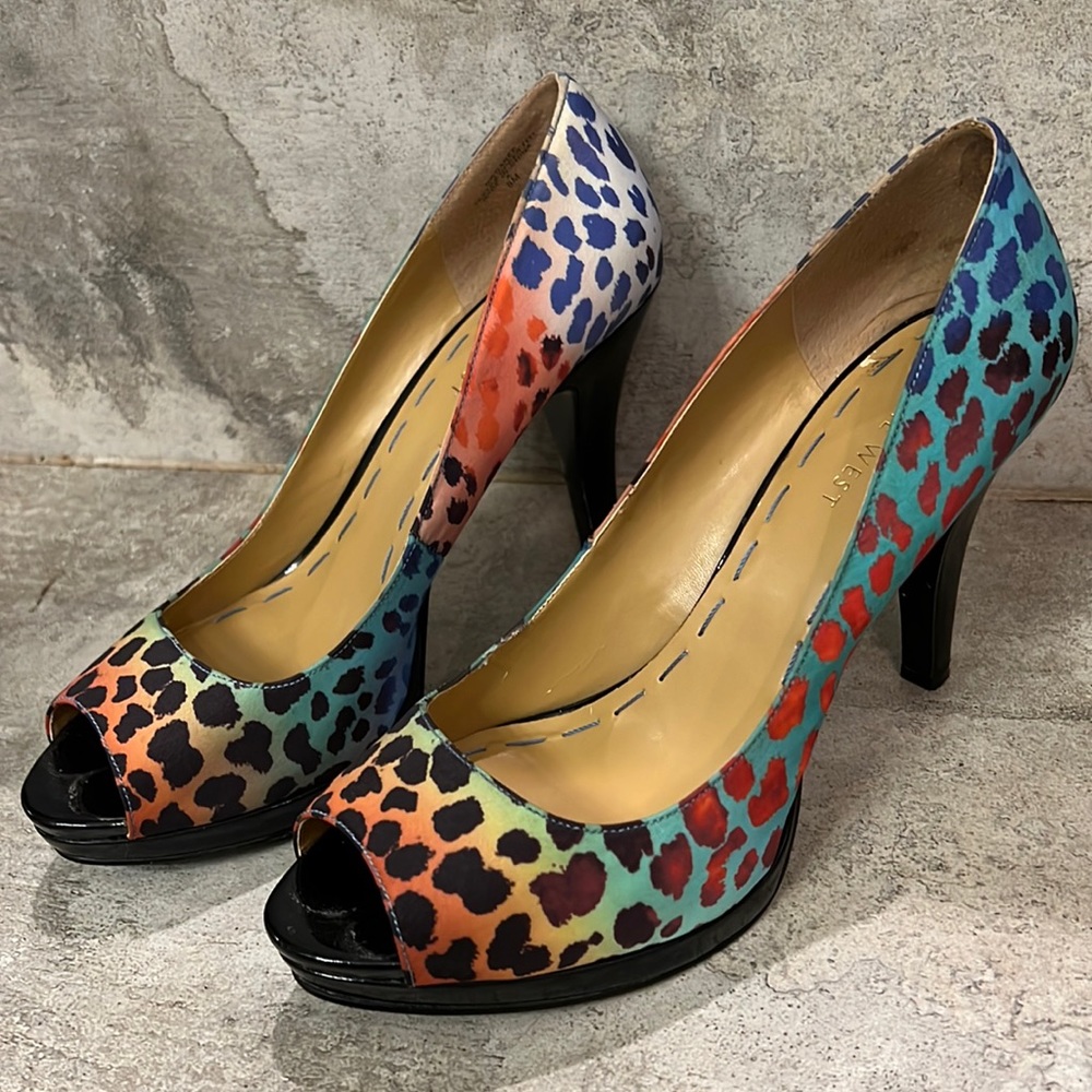 Colorful Nine West pumps